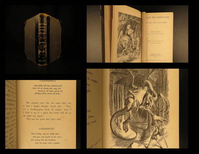 1872 Through the Looking Glass Carrol Alice Wonderland: 1872 Through the Looking Glass Carrol Alice Wonderland Jabberwocky American ed “Beware the Jabberwock, my son The jaws that bite, the claws that catch! Beware the Jubjub bird, and shun The frumious