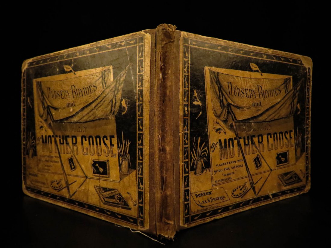 1879 Mother Goose Nursery Rhymes & Melodies Silhouette (1 of 10)