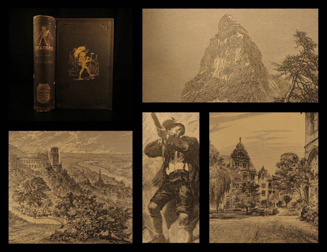 1880 1st Mark Twain A Tramp Abroad Travel Illustrated (1 of 10)