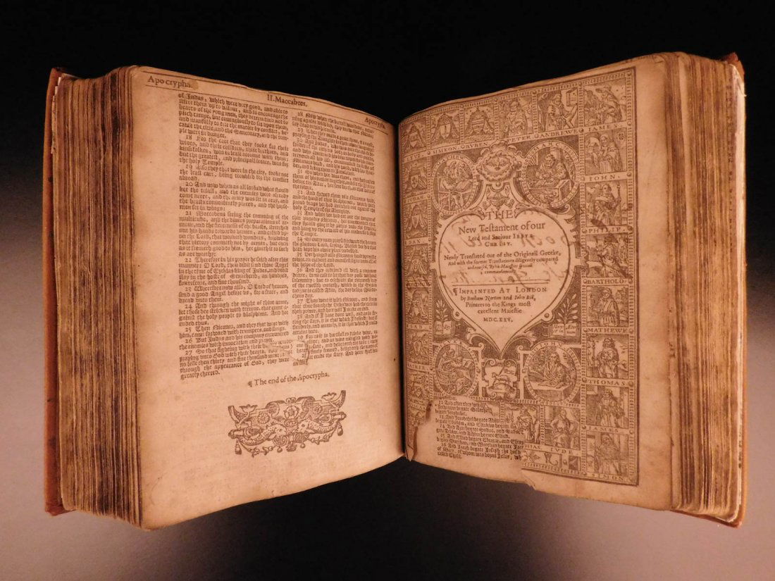 1625 RARE King James Holy Bible Church of England (1 of 10)