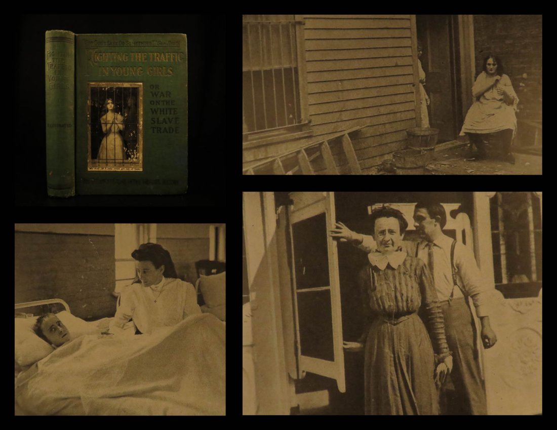 1910 1st ed White Slave Trade Illustrated Prostitution (1 of 10)
