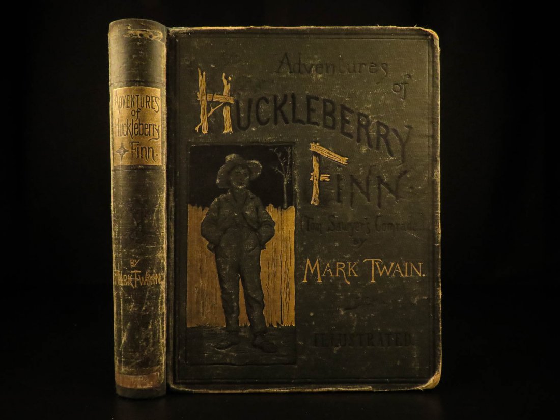 1885 EARLY 1st ed Adventures of Huckleberry Finn Twain (1 of 10)