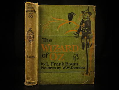 1903 WIZARD of OZ Baum Illustrated Denslow Fantasy: 1903 WIZARD of OZ Baum Illustrated Denslow Fantasy Children’s Literature Color ‘We’re off to see the wizard, the wonderful Wizard of Oz!” Folklore, legends, myths and fairy tales have