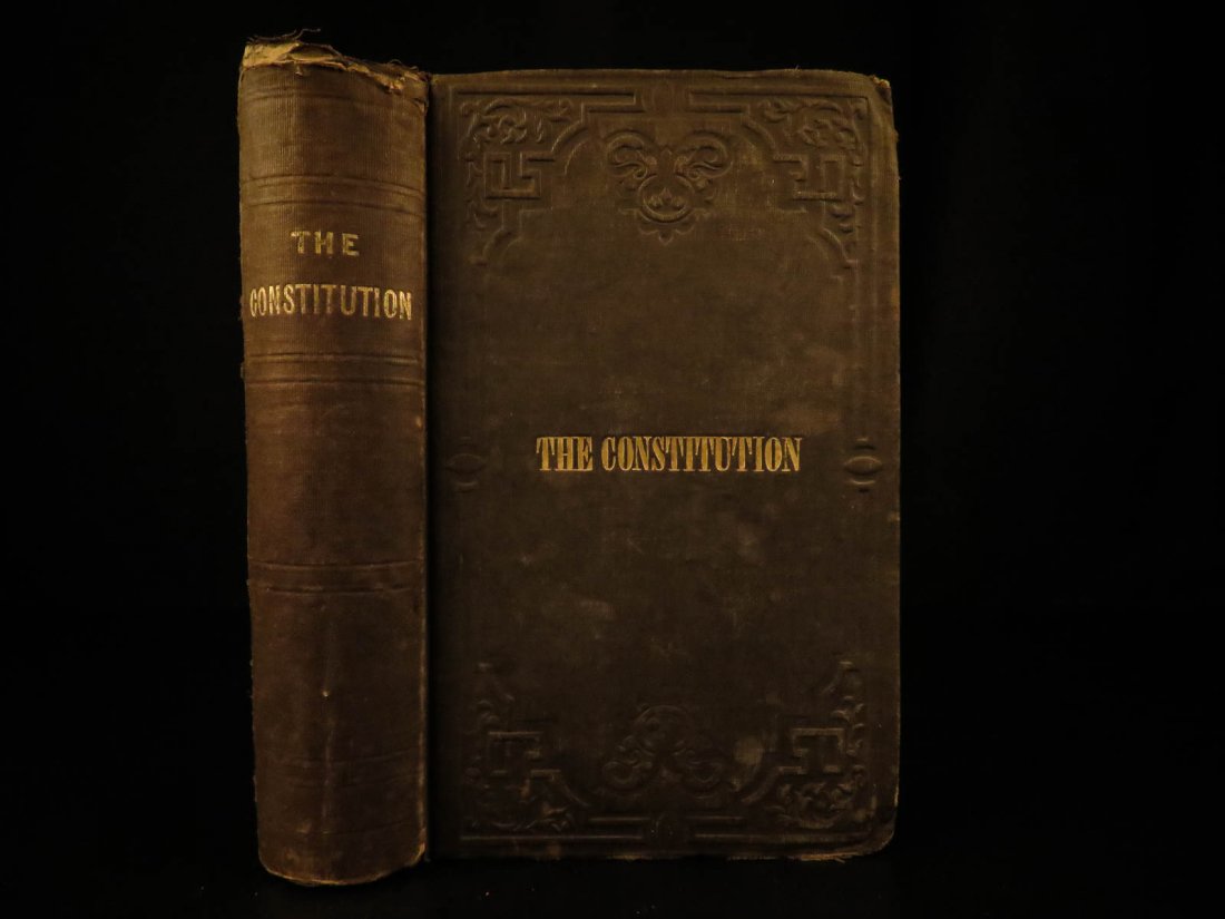 1854 Gold Rush Era USA Constitution Declaration (1 of 10)