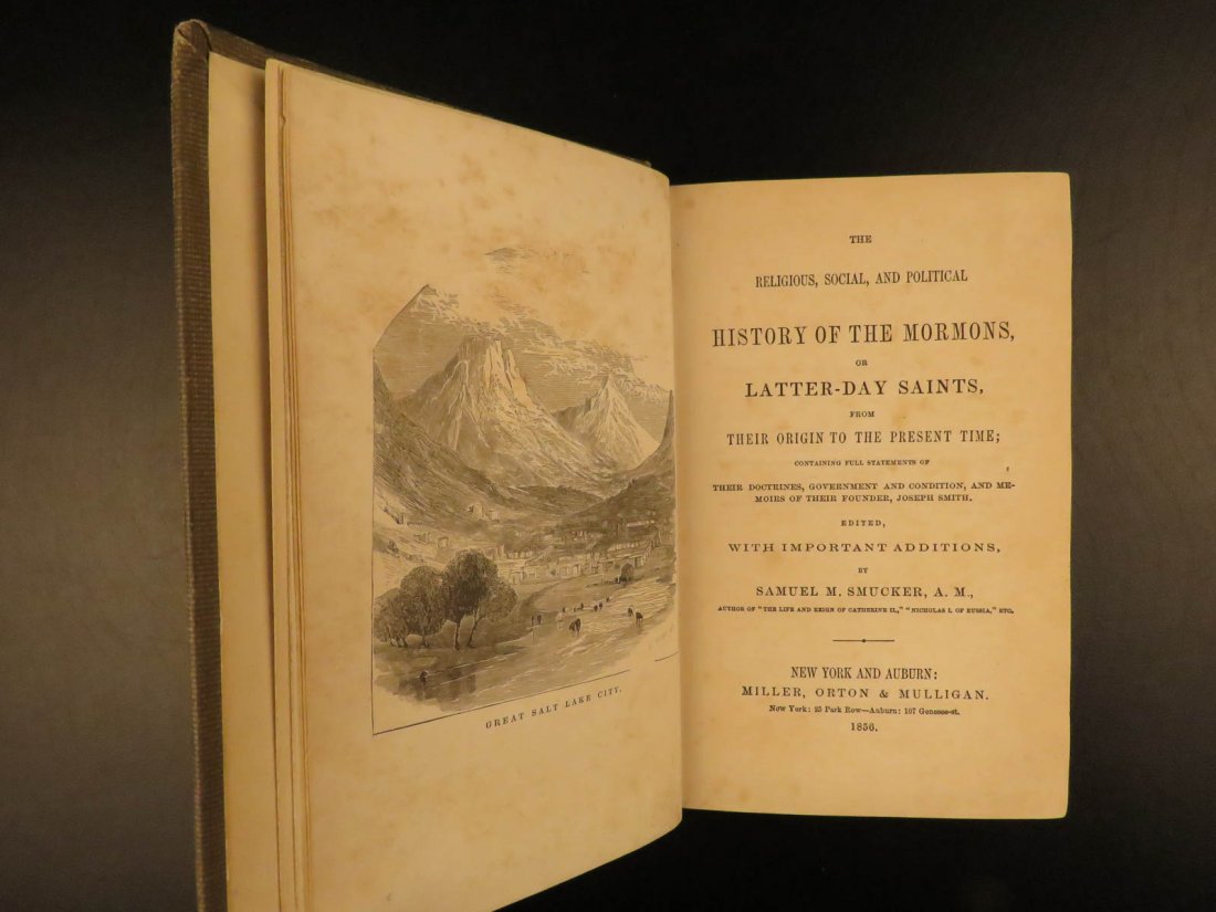 1856 History of Mormons Latter-Day Saints Polygamy (1 of 10)