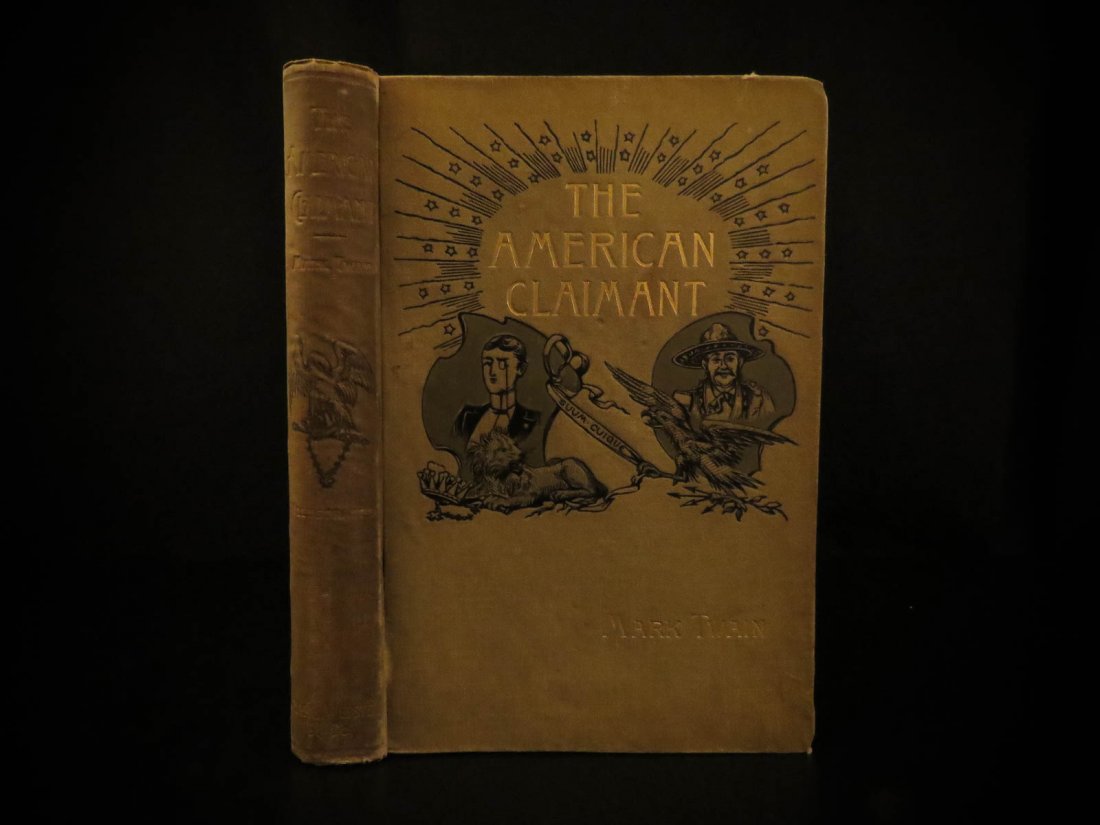 1892 1st ed Mark Twain American Claimant Samuel Clemens: 1892 1st ed Mark Twain American Claimant Samuel Clemens Beard Illustrated FAMOUS “Nothing breaks up an author’s progress like having to stop every few pages to fuss-up the weather. Thus it is plai