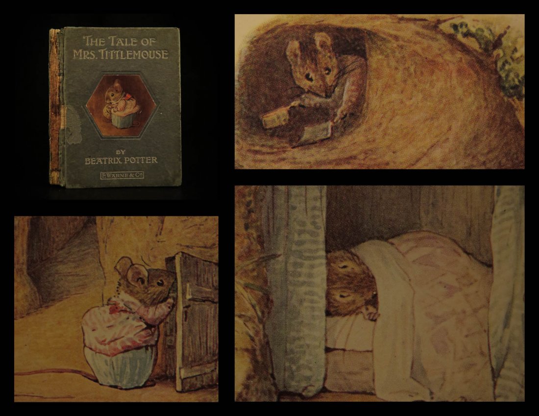 1910 1st ed Beatrix Potter Tale of Mrs. Tittlemouse (1 of 10)