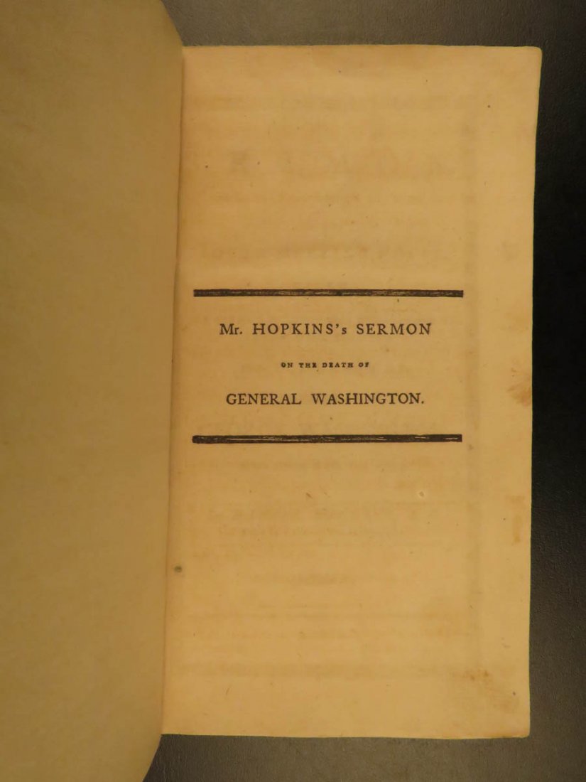 1800 George Washington Eulogies Daniel Hopkins Sermon (1 of 10)