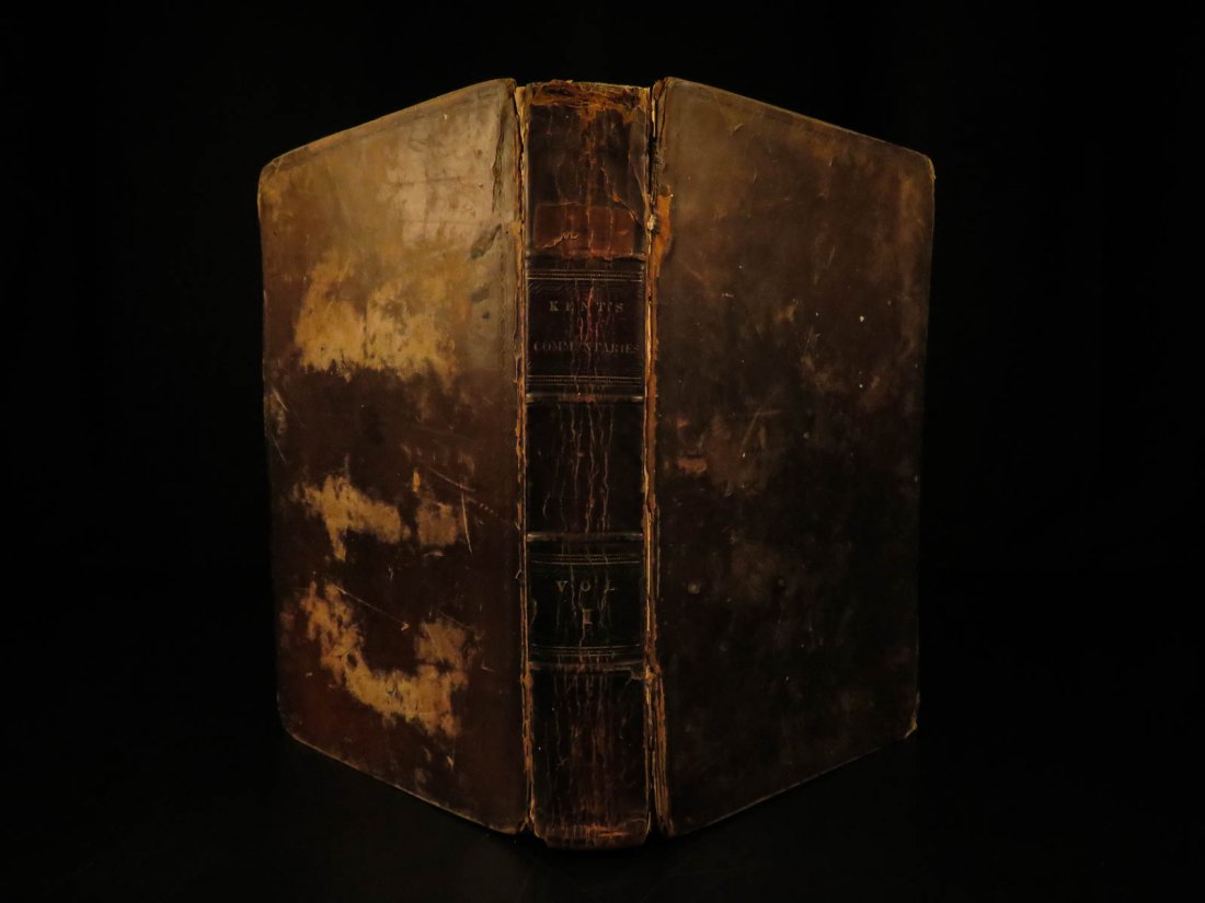 1826 1ed American Law Commentaries James Kent Common (1 of 10)