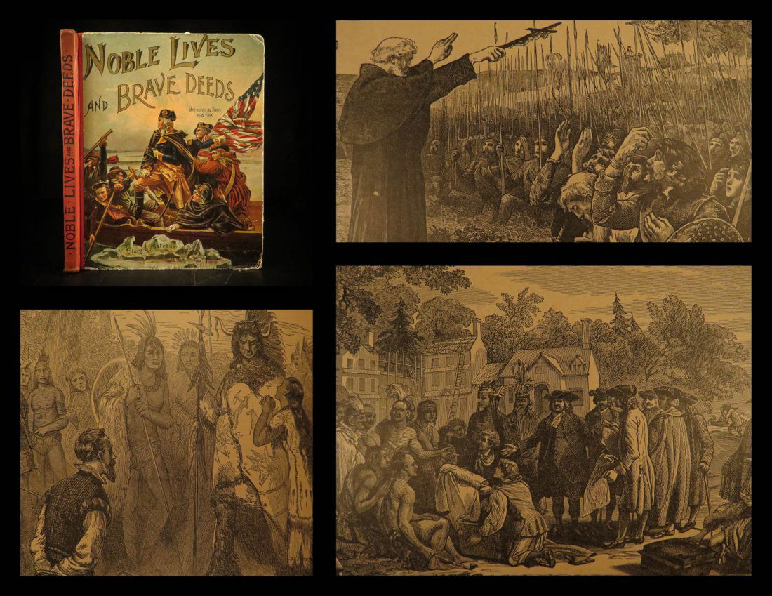 1890 American Patriotism Noble Lives & Brave Deeds (1 of 10)