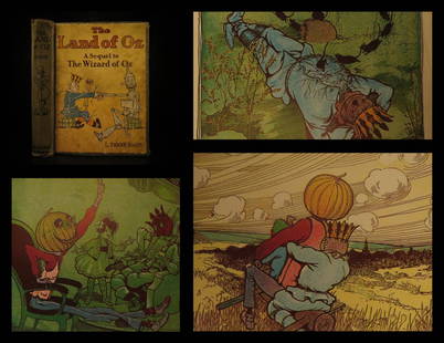 c1904 The Land of Oz L Frank Baum Wizard of Oz COLOR: c1904 The Land of Oz L Frank Baum Wizard of Oz COLOR Illustrated Fiction Fantasy Folklore, legends, myths and fairy tales have followed childhood through the ages, for every healthy youngster has a wh