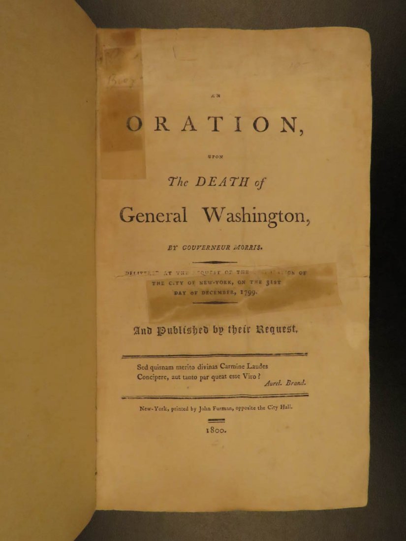 1800 Death of George Washington Oration President (1 of 9)