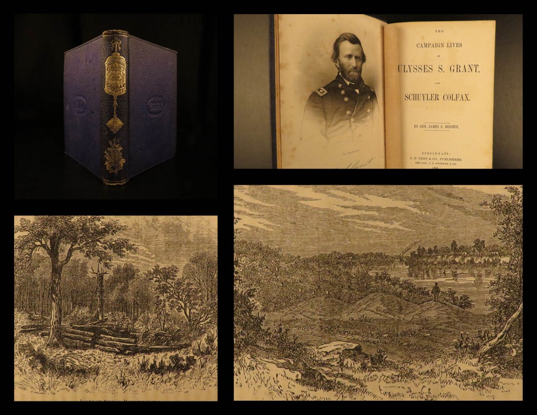 1868 Ulysses S Grant & Colfax Campaign Civil War Battle (1 of 10)