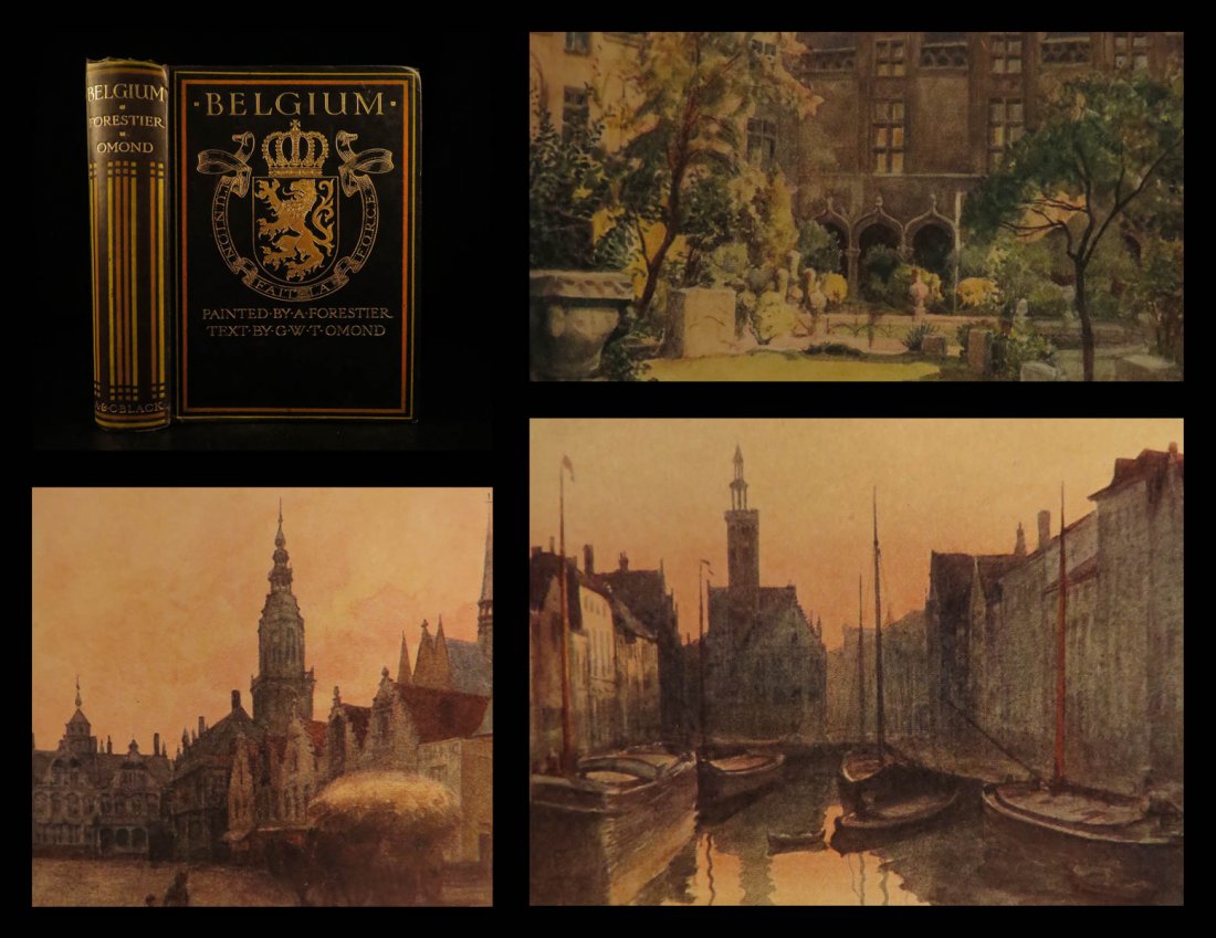 1908 BELGIUM by George Omond Color Illustrated Amedee (1 of 10)