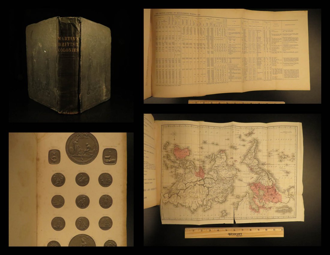 1843 British Colonialism Commerce Military Laws India: 1843 British Colonialism Commerce Military Laws India Africa Illustrated MAP Robert Montgomery Martin was an Anglo-Irish author and civil servant who served as Colonial Treasurer of Hong Kong from 184