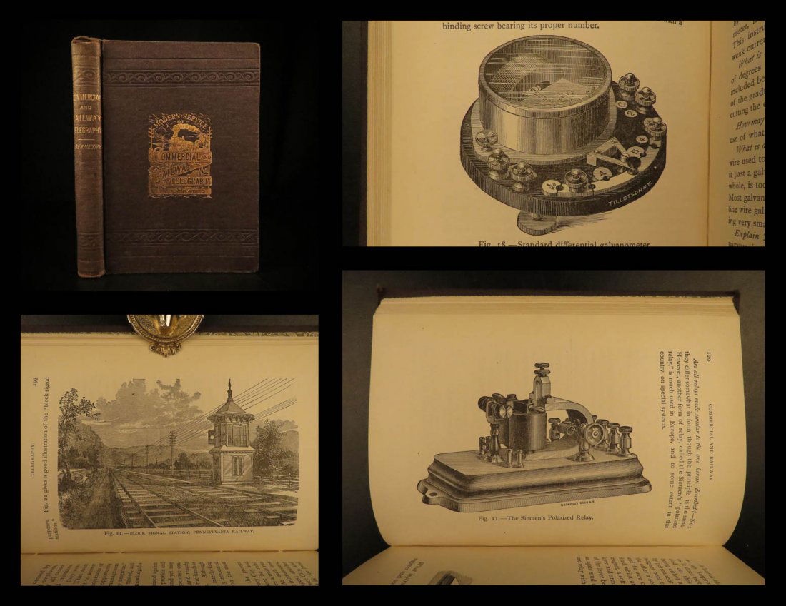 1883 Commercial & Railway Telegraphy Manual Electricity (1 of 10)