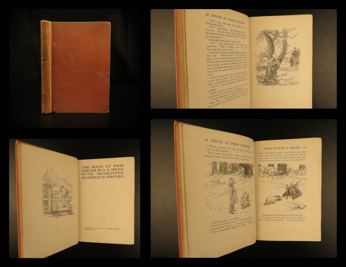 1928 1st/1st Winnie the Pooh House at Pooh Corner Milne: 1928 1st/1st Winnie the Pooh House at Pooh Corner Milne & Shepard Illustrated “Some people care too much. I think it's called love.” ― A.A. Milne, Winnie-the-Pooh Shortly after the successes