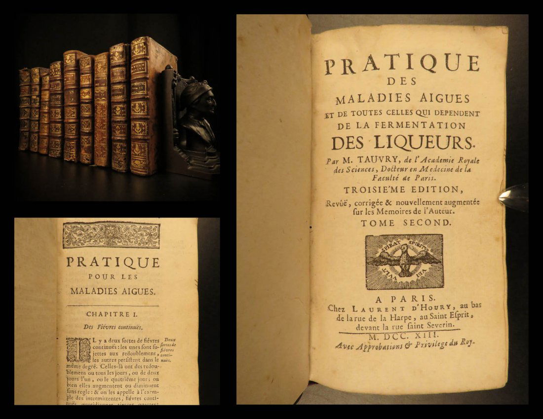 1713 RARE 9 Book Lot MEDICINE & Disease Boerhaave (1 of 10)