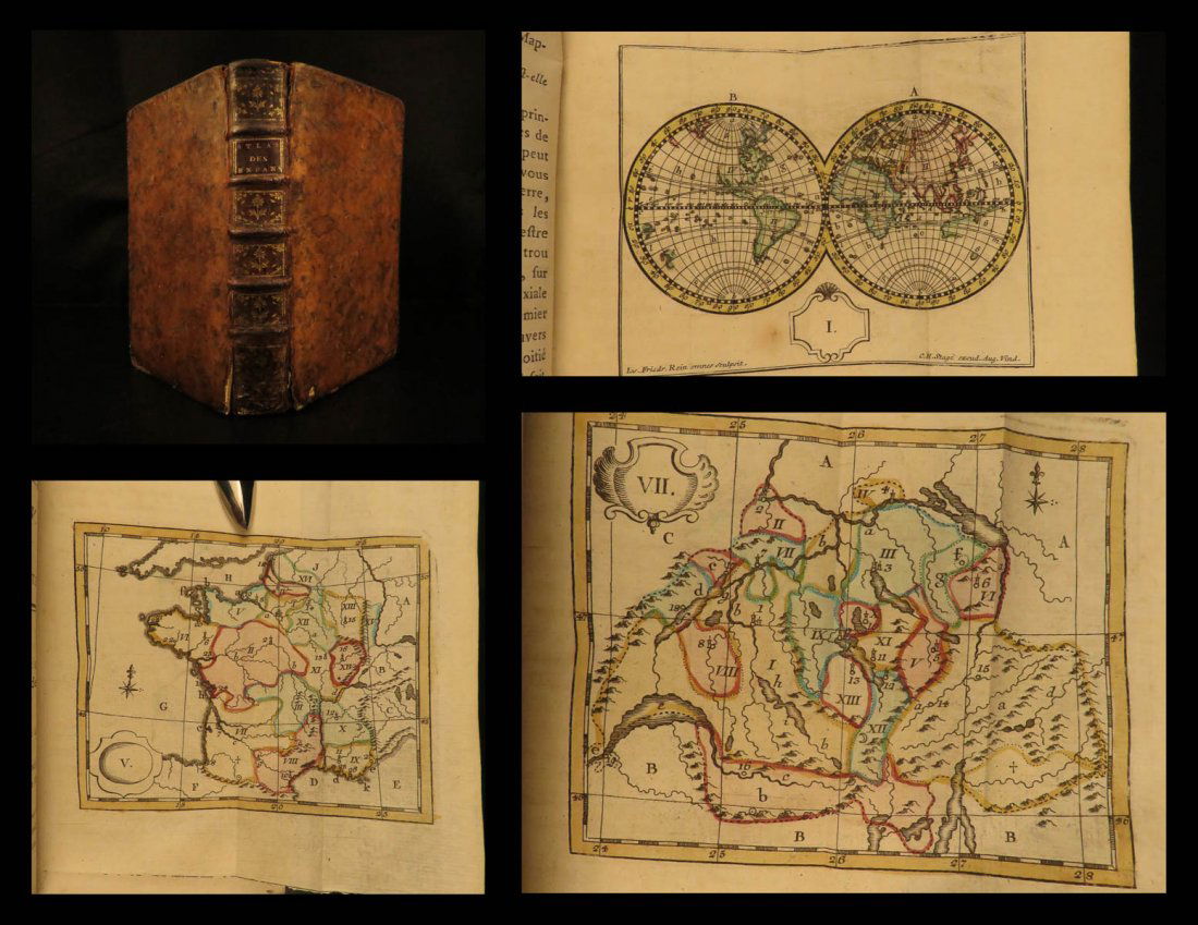 1774 ATLAS Bruyset 23 Color Maps AMERICA Scandinavia (1 of 10)