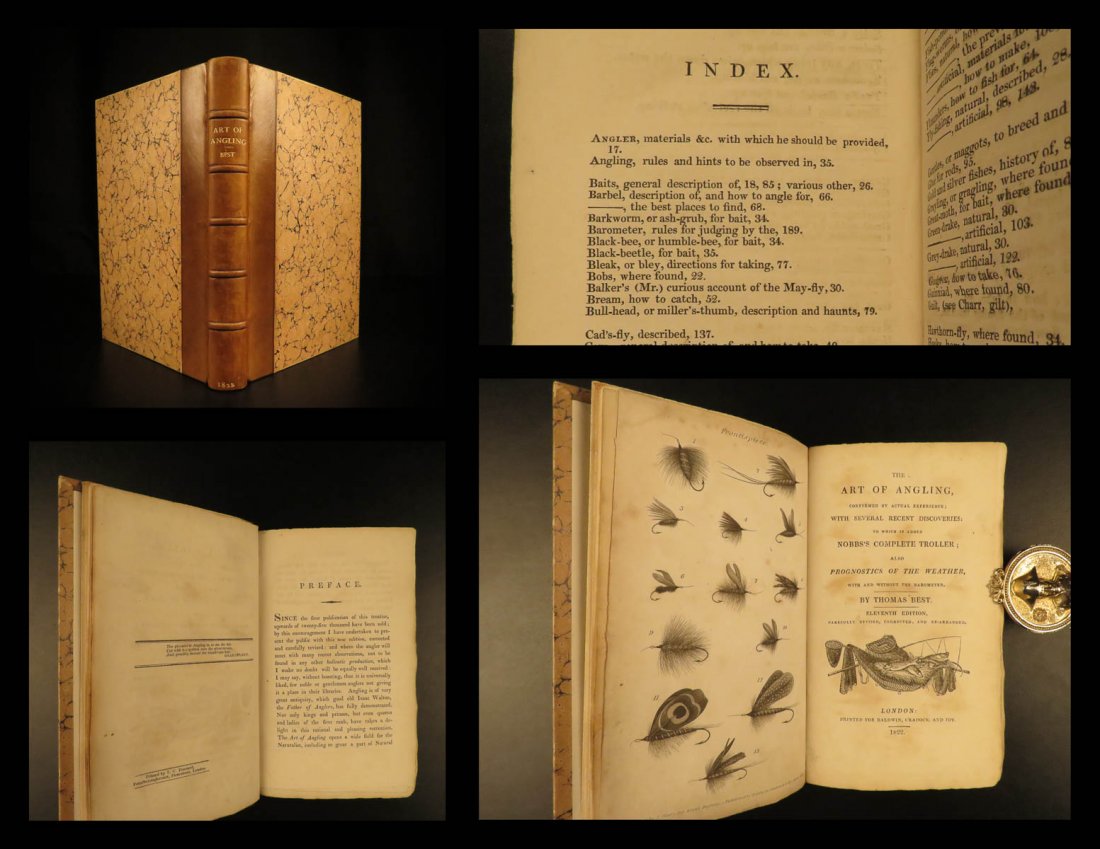 1822 FISHING Art of Angling Thomas Best Fish Barometer (1 of 10)