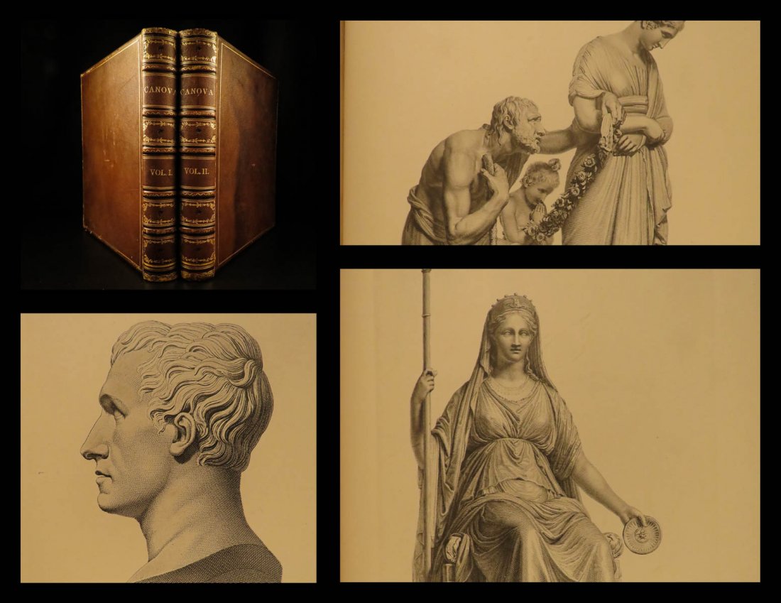 1876 HUGE Canova Italian Sculpture ART Marble Sculpting: 1876 HUGE Canova Italian Sculpture ART Marble Sculpting Illustrated BEAUTIFUL Antonio Canova was an 18th-century Italian sculptor who is often considered the greatest Neoclassical artist. His artwork 