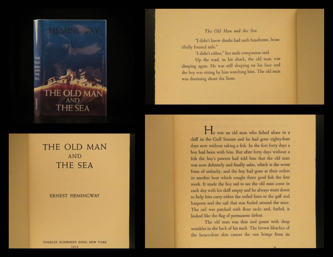 1952 1st/1st Ernest Hemingway The Old Man and The Sea (1 of 10)