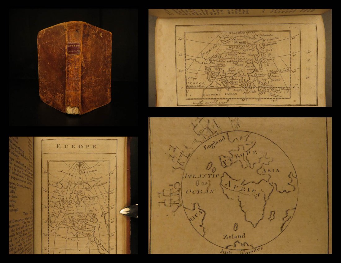1791 RARE Morse Geography Made Easy Boston Indians MAPS (1 of 10)