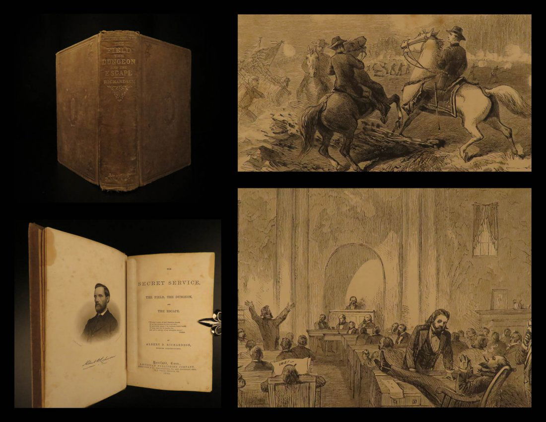 1865 1st ed Civil War Secret Service Richardson Spy (1 of 10)