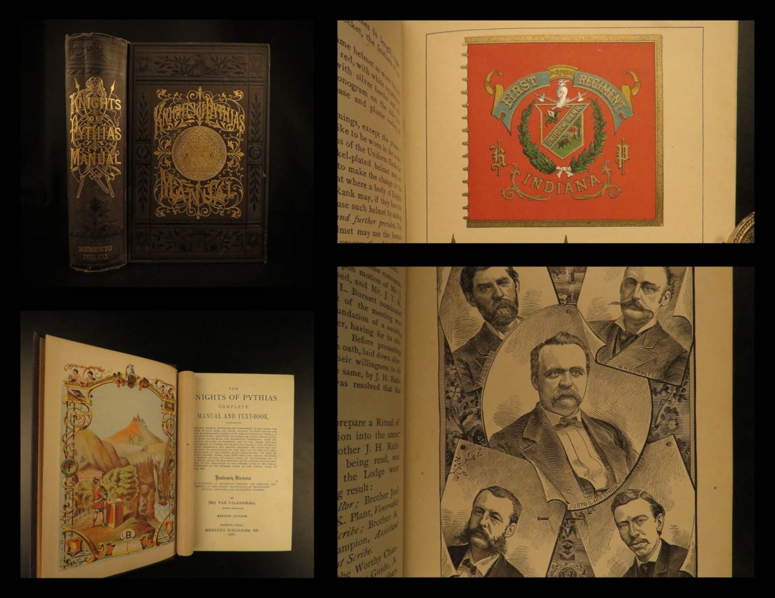 1887 Knights of Pythias Masonic Manual Supreme Lodge (1 of 10)