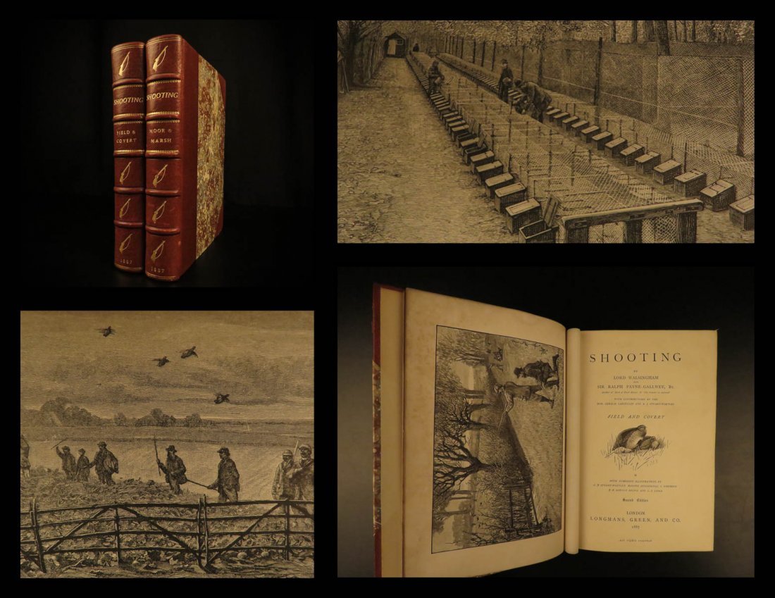 1887 BEAUTIFUL Shooting Hunting Field Covert Moore Mars (1 of 10)