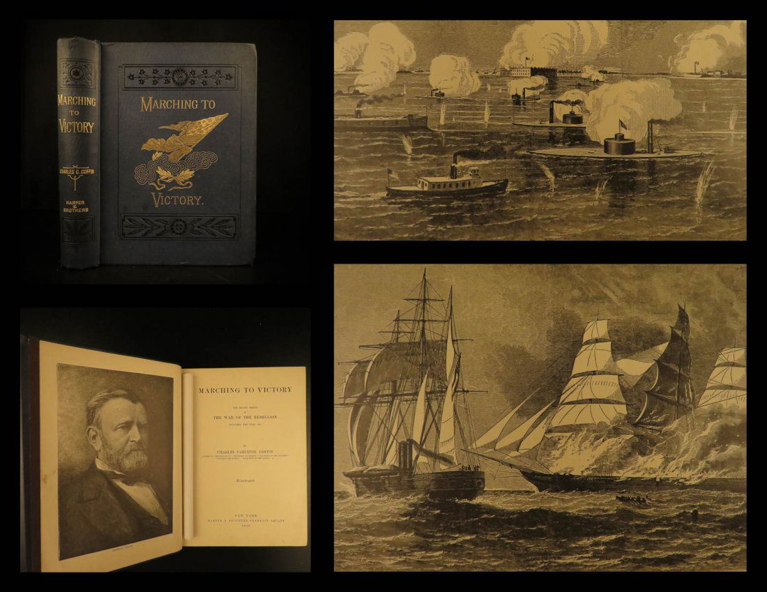 1889 Civil War CSA Marching to Victory Coffin Slavery (1 of 10)