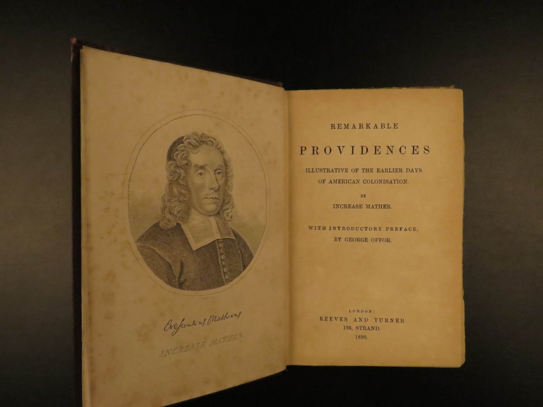 1890 Puritan Increase Mather Salem Witch Witchcraft (1 of 10)