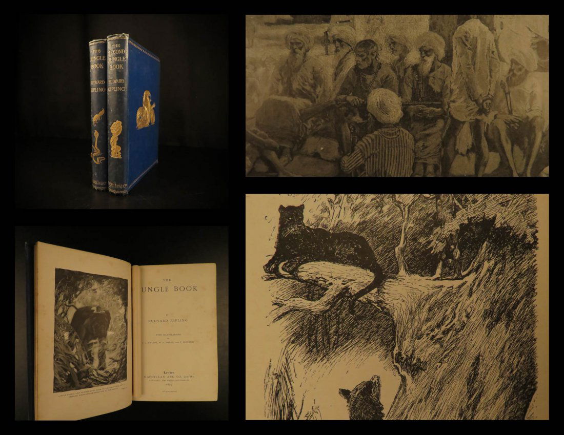 1895 The Jungle Book Rudyard Kipling Children’s INDIA (1 of 10)