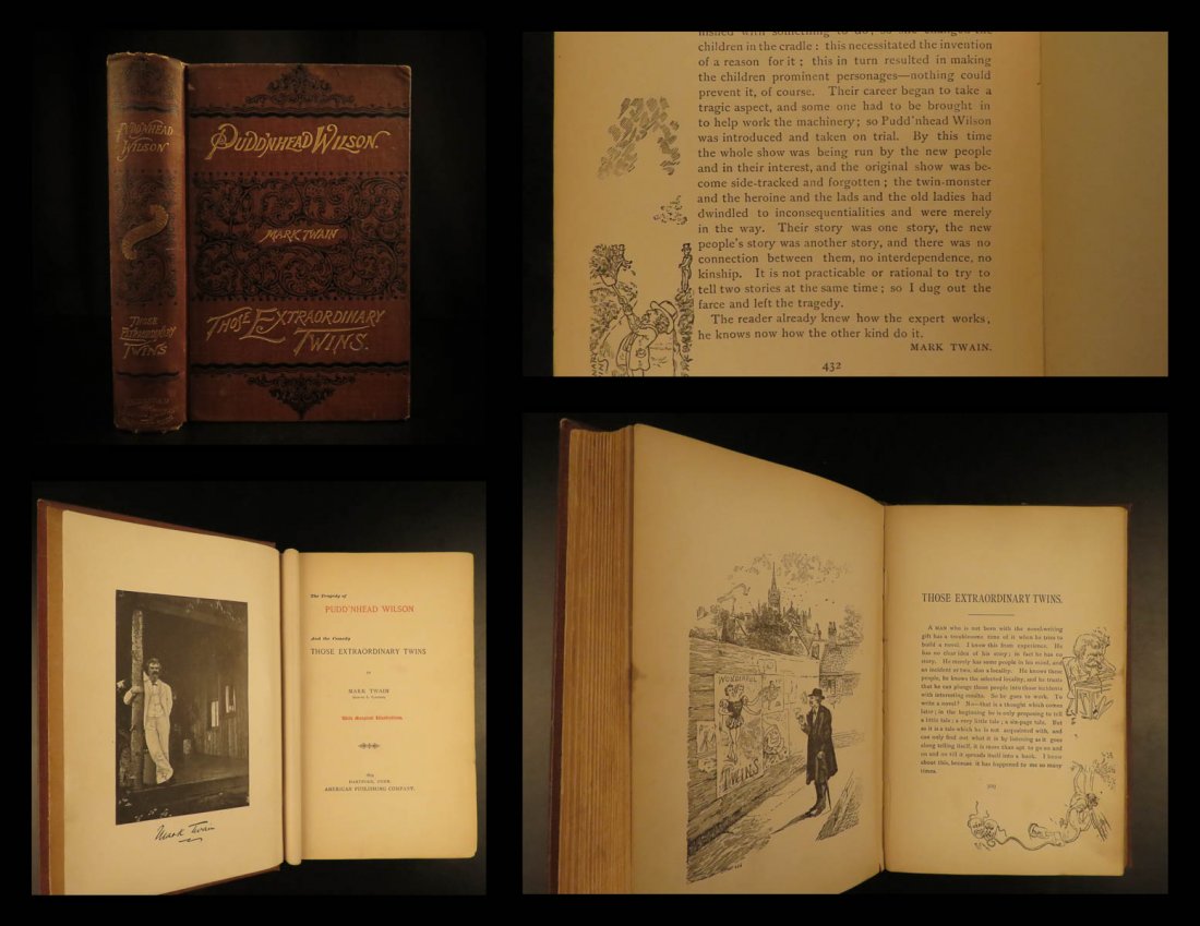 1899 Mark Twain Tragedy of Pudd’nhead Wilson Comedy (1 of 10)