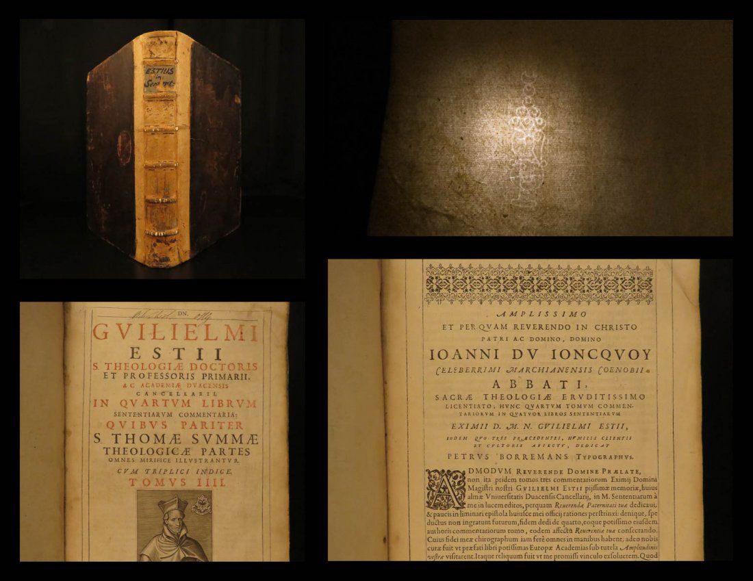 1616 Summa Theologica Thomas Aquinas FOLIO Commentary (1 of 10)