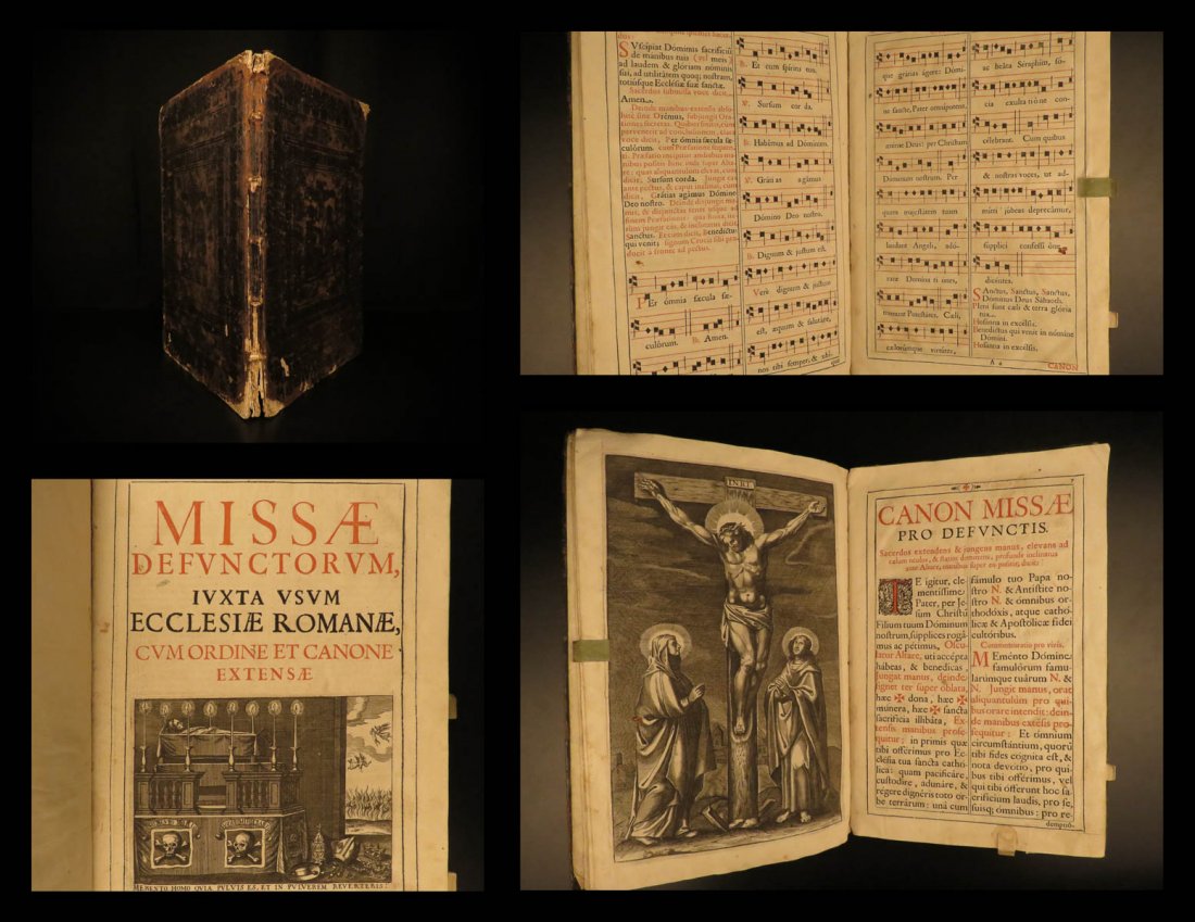 1672 RARE Missa Defunctorum Catholic Church Requiem: 1672 RARE Missa Defunctorum Catholic Church Requiem Mass FOLIO Music Vienna The Requiem Mass, or Missa Defunctorum, is one of the most important mass ceremonies of the Catholic Church – a funeral ce
