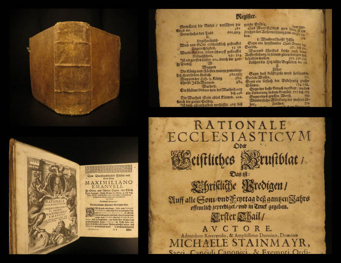 1679 German Bible Sermons of Michael Stainmayr Munich (1 of 10)