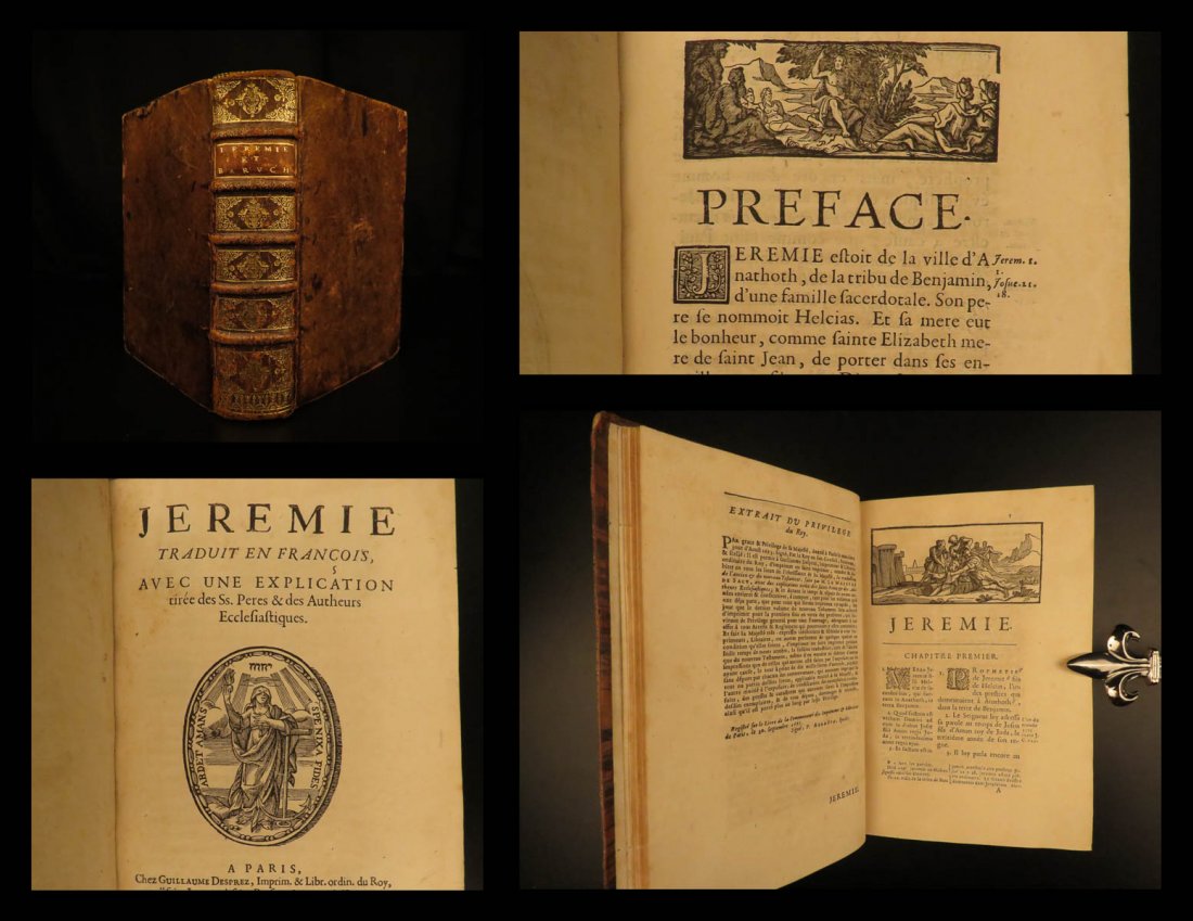 1700 Holy BIBLE Commentary Books of Jeremiah & Baruch (1 of 10)