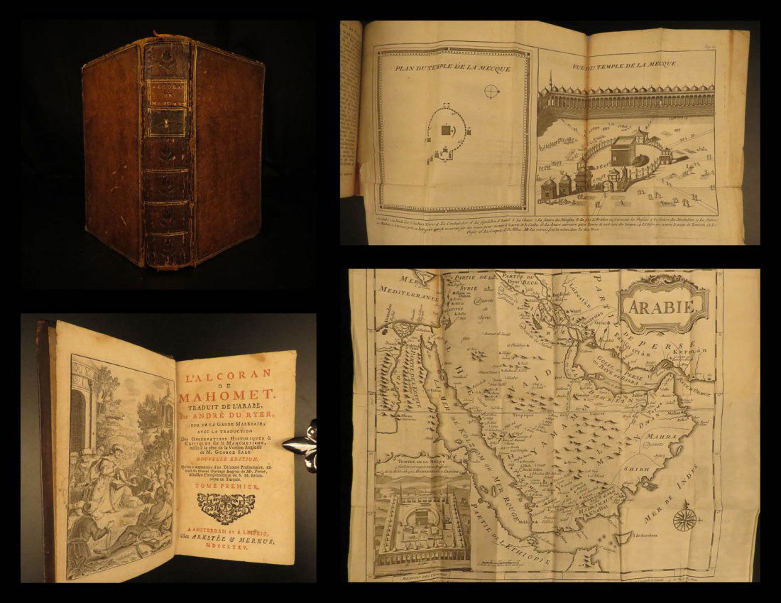 1775 QURAN Koran Islam Mohammed Mahomet Du Ryer BANNED (1 of 10)