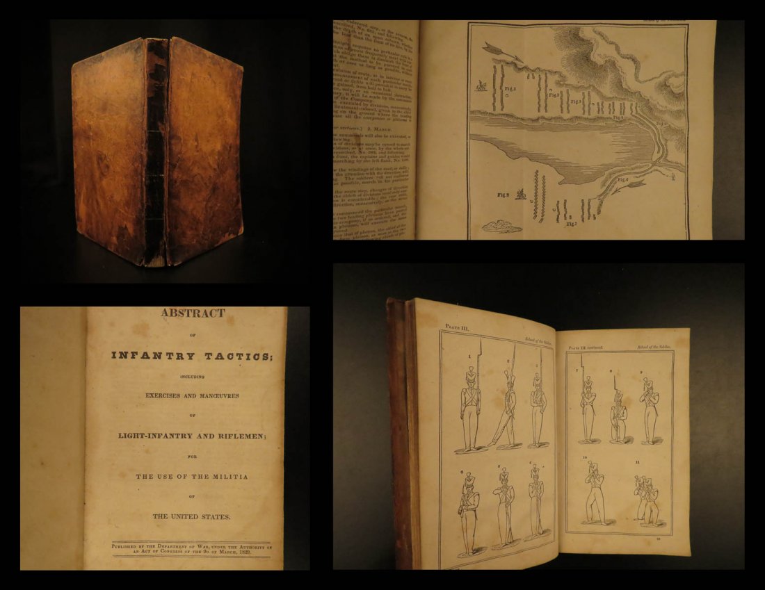 1830 1st ed Infantry Tactics General Winfield Scott (1 of 10)