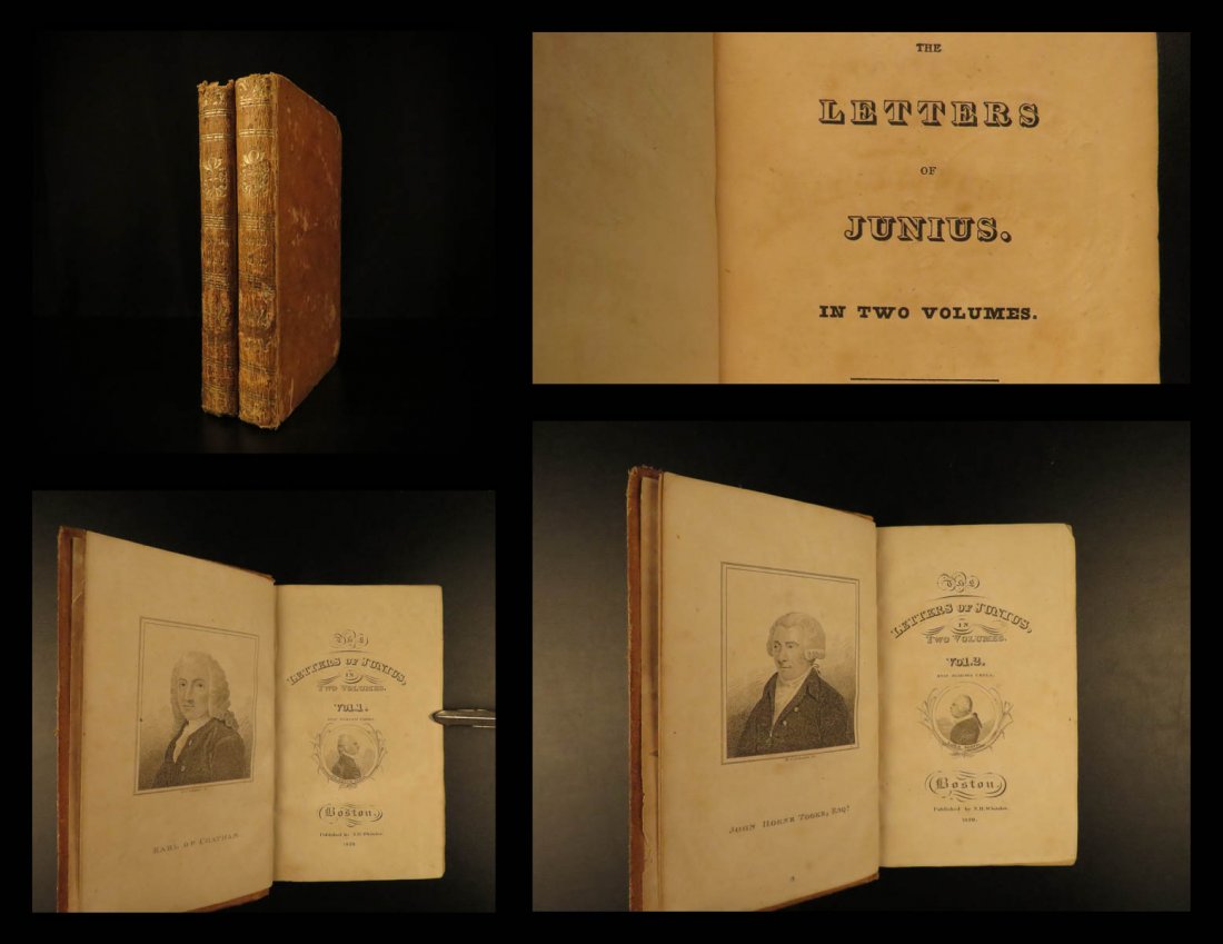 1830 Letters of Junius Newspaper Rights Laws Government (1 of 10)