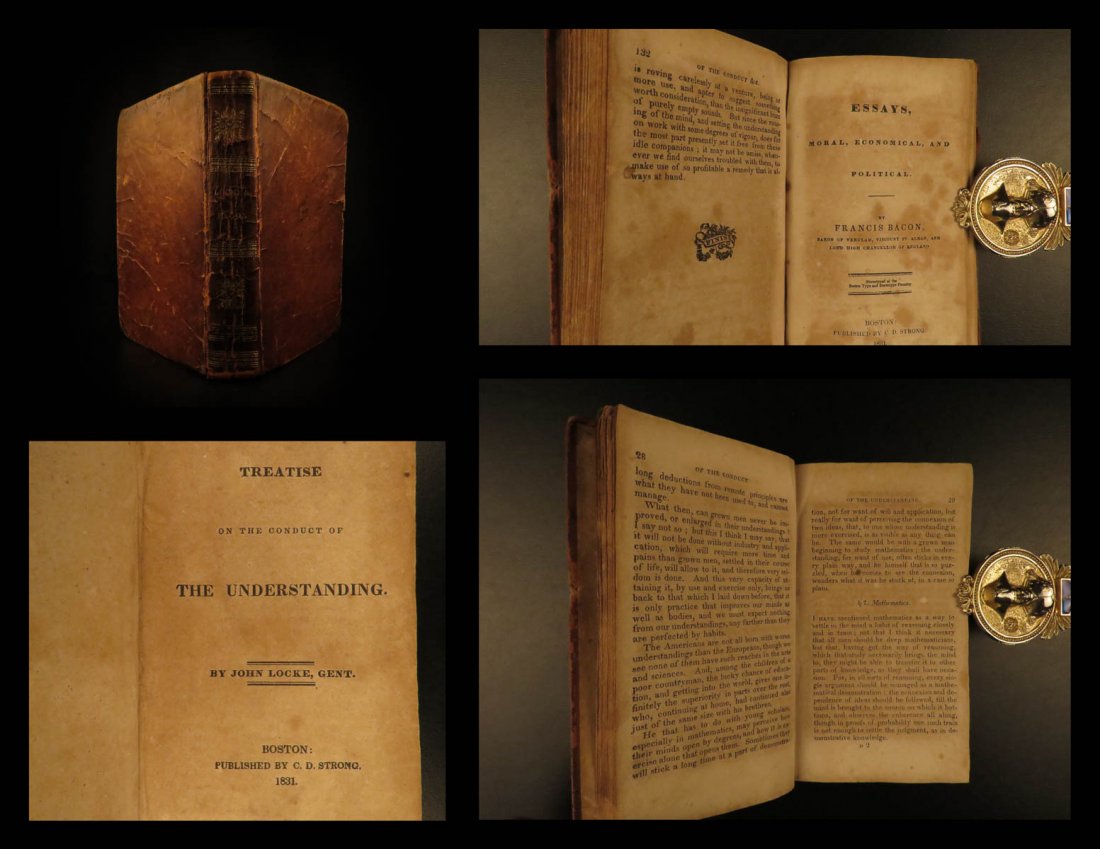 1831 Treatise Understanding John LOCKE + Francis Bacon (1 of 10)