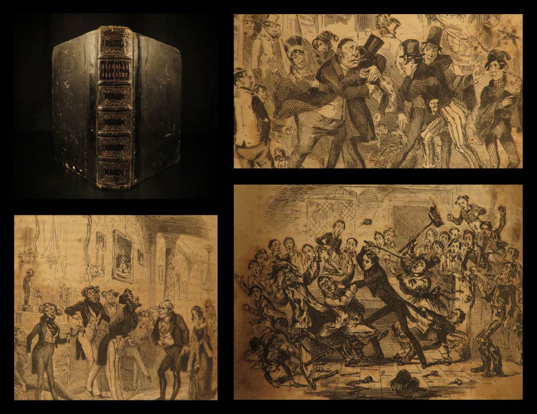 1839 1st Charles Dickens Nicholas Nickleby Novel (1 of 10)