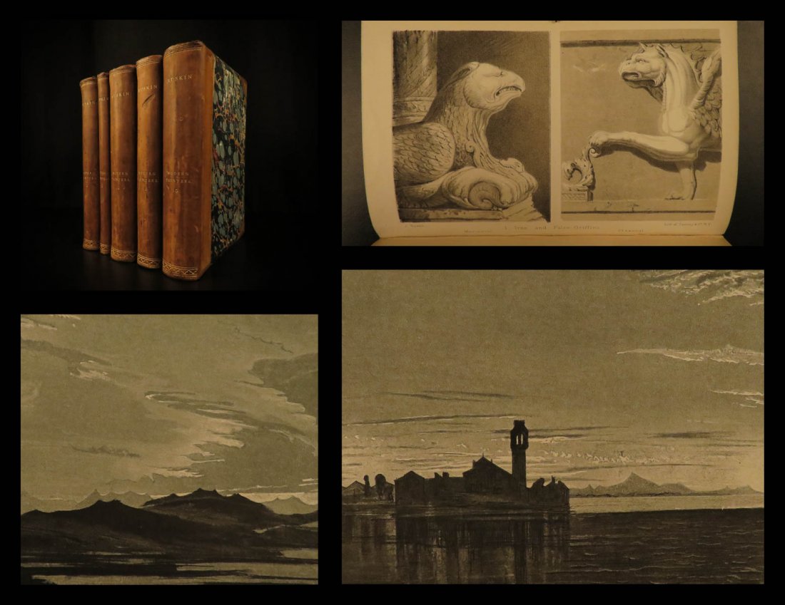1865 John Ruskin Modern Painters English Victorian Art (1 of 10)