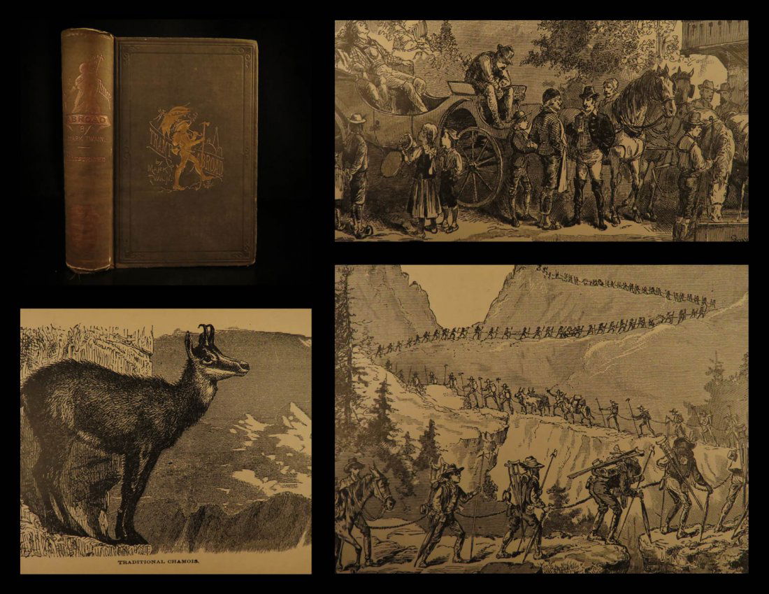 1880 1st ed Mark Twain A Tramp Abroad Travel (1 of 10)