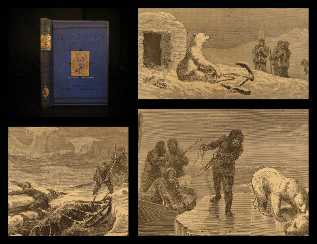 1882 1ed Recent ARCTIC Expeditions Polar Eskimo Hansa (1 of 10)