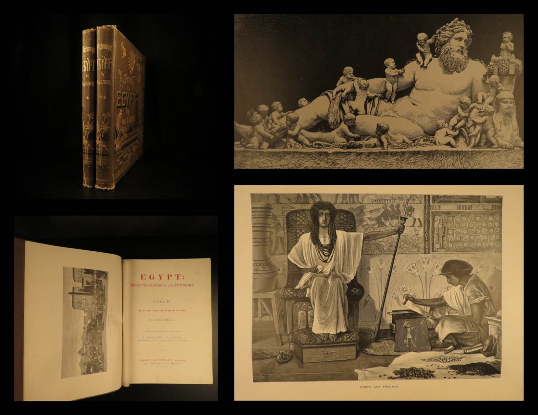 1887 1st ed EGYPT Illustrated ENORMOUS Egyptian Middle (1 of 10)