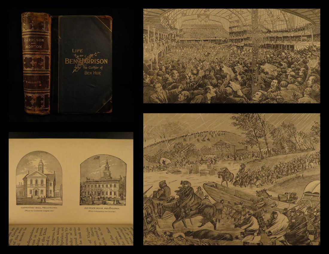 1888 1ed Life of President Benjamin Harrison US (1 of 10)