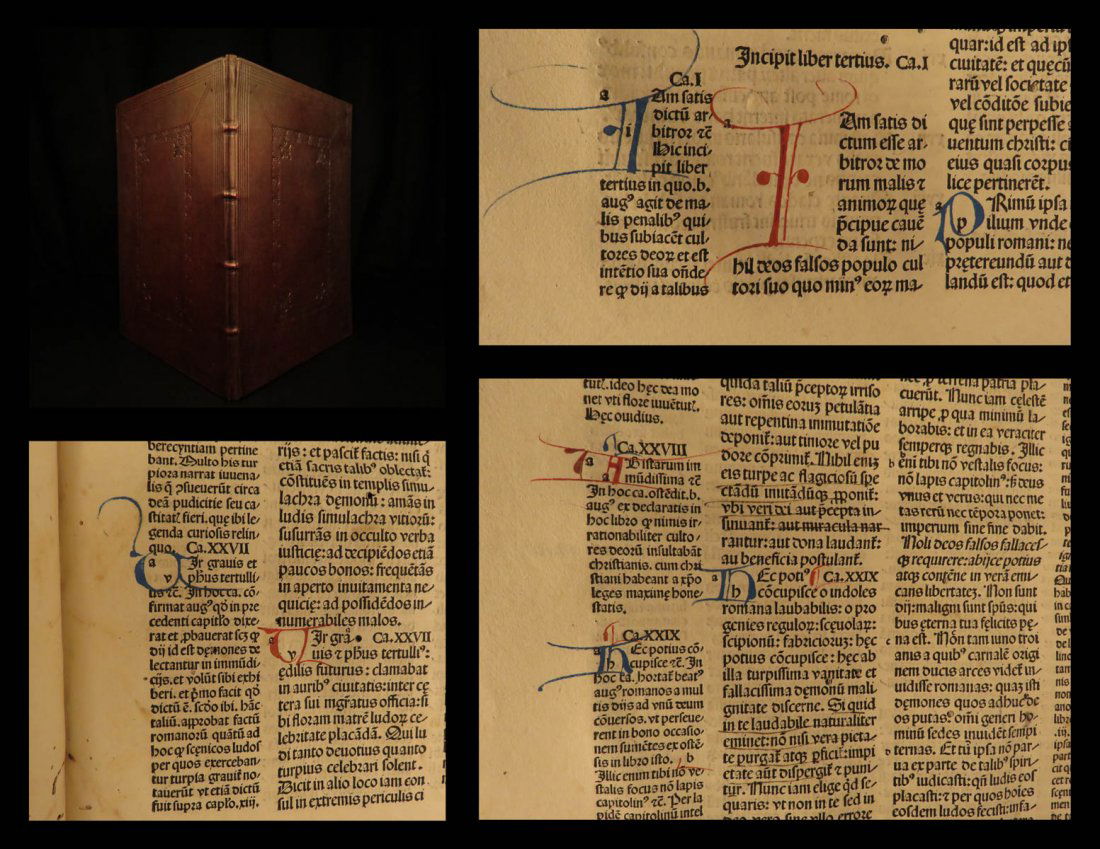 1489 St Augustine City of God Incunabula Philosophy (1 of 10)