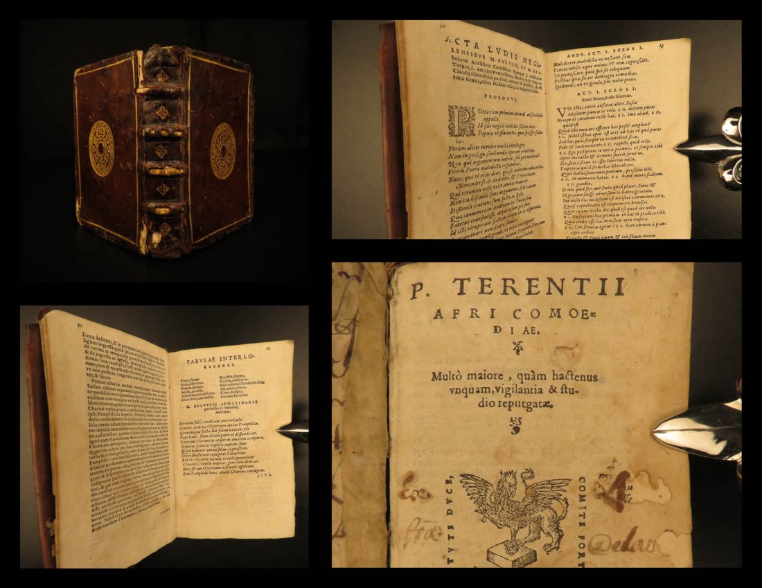 1575 TERENCE Comedies Greek Roman Plays Theatre Donatus: 1575 TERENCE Comedies Greek Roman Plays Theatre Donatus Commentary Gryphium "I am human, and I think nothing of which is human is alien to me." – Terence, The Self-Tormentor Terence was a 2nd-centur